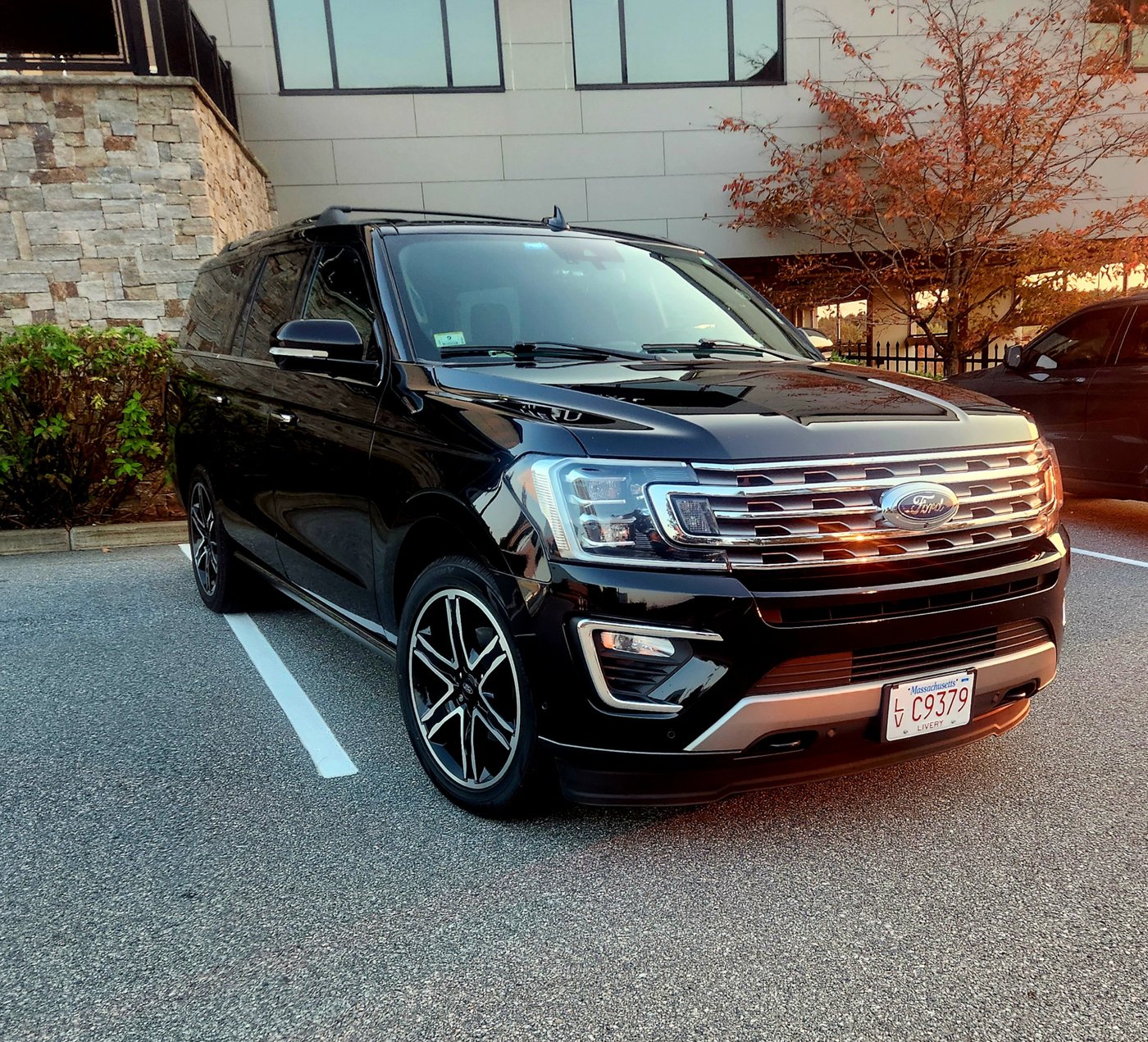 Large black SUV or similar
